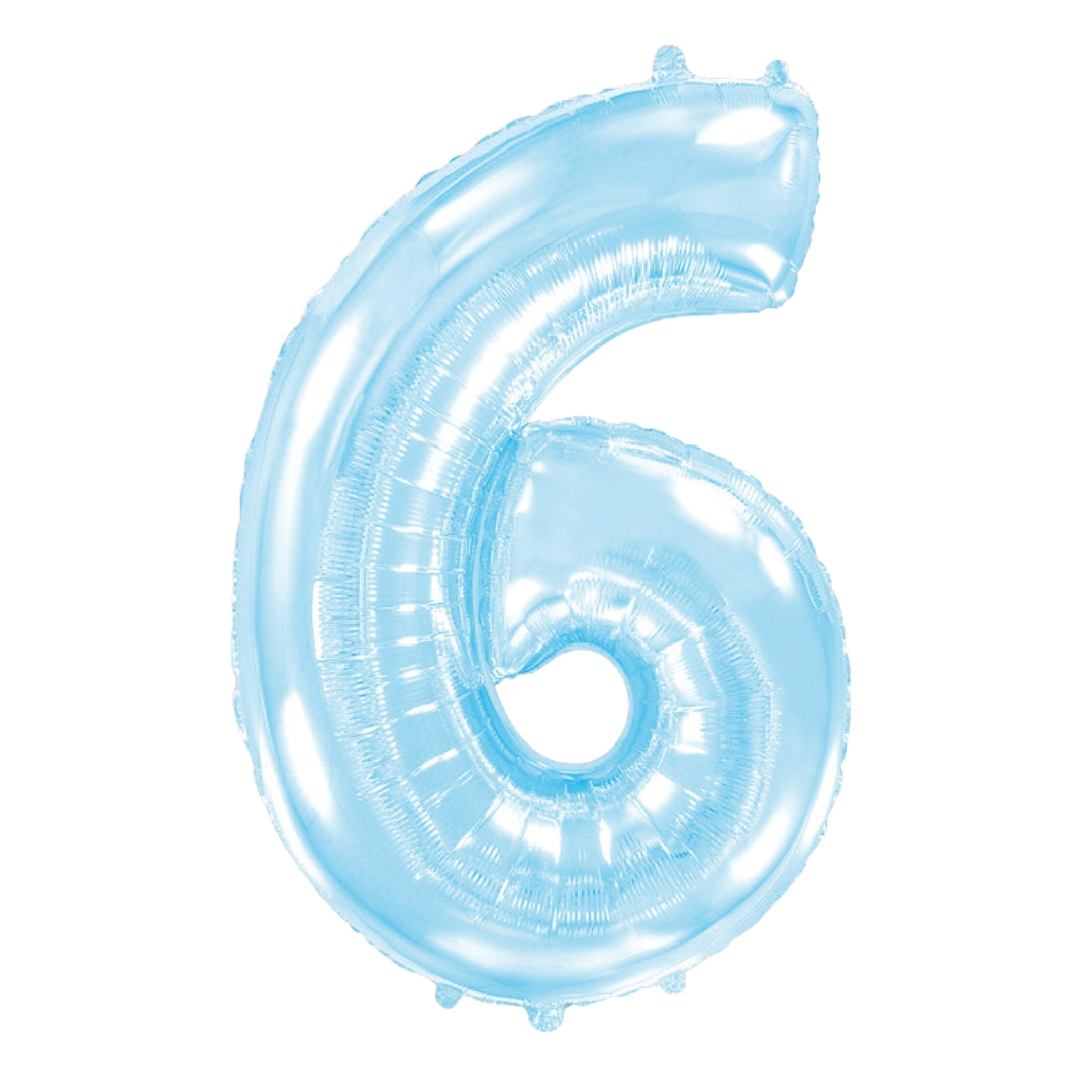 Cream Pink Blue Numbers 40" 0-9
