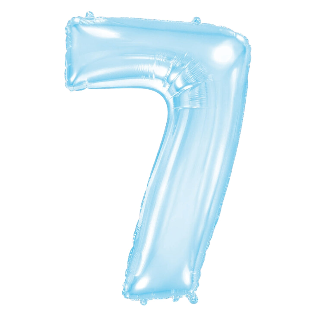 Cream Pink Blue Numbers 40" 0-9